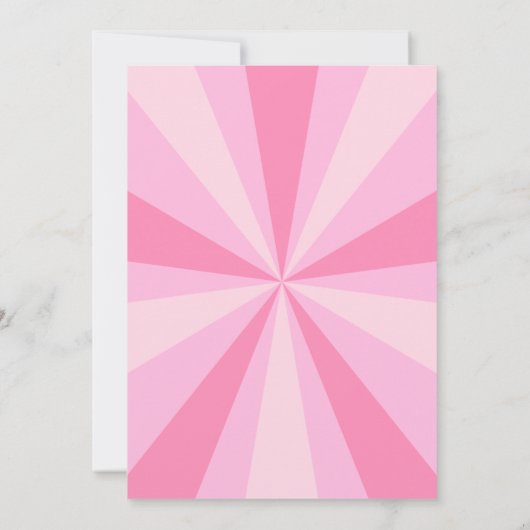 Roze groovy laarzen disco bal verjaardag kaart (Achterkant)