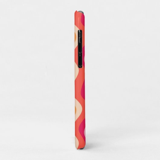 Roze Groovy retro esthetisch - Monogram Case-Mate iPhone Case (Achterkant/links)