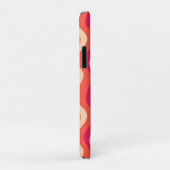 Roze Groovy retro esthetisch - Monogram Case-Mate iPhone Case (Achterkant/rechts)