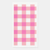 Roze Grote Gingham geruite cheques Servet (Voorkant)
