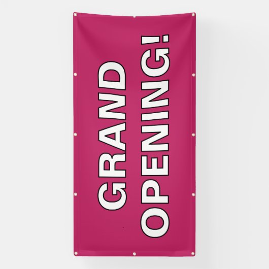 Roze Grote Opening! Banner (Verticaal)