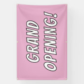 Roze Grote Opening! Banner (Verticaal)