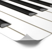 Roze Grote Piano  Concert of Overweging Poster (Hoek)