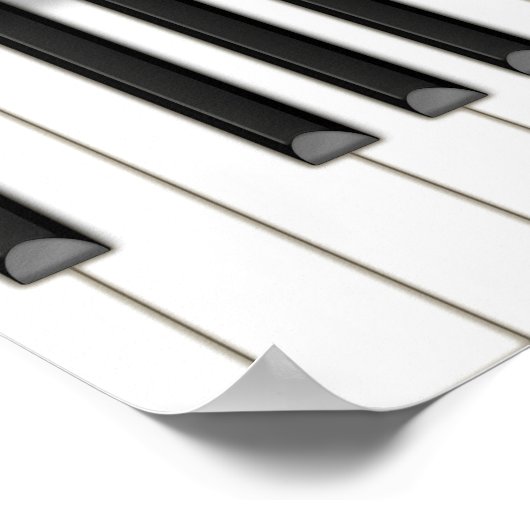 Roze Grote Piano  Concert of Overweging Poster (Hoek)