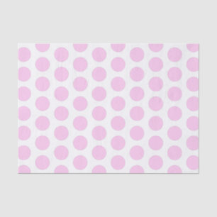 Roze Grote Polka Dot Tissuepapier