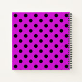 Roze Grote Polka Dots Sketch Notitieboek (Achterkant)