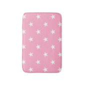 Roze grote sterren Bath Mat (Voorkant Verticaal)