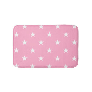 Roze grote sterren Bath Mat