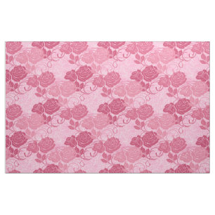 Roze Grote  Victoriaans Bloemen Rozen Textuur Stof