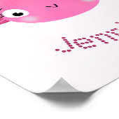 Roze grote vis poster (Hoek)