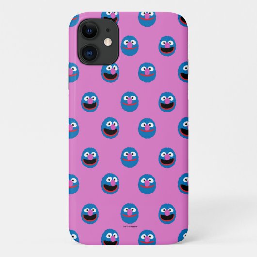 Roze Grover Face Pattern Case-Mate iPhone Case (Achterkant)