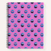 Roze Grover Face Pattern Notitieboek (Voorkant)