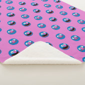 Roze Grover Face Pattern Sherpa Deken (3/4)