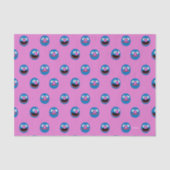 Roze Grover Face Pattern Tissuepapier (Voorkant)