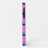 Roze Grover Gezichtspatroon Case-Mate iPhone Case (Achterkant/links)