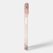 Roze Grunge Antieke Lijst Decoupage Case-Mate iPhone Case (Achterkant / Rechts)