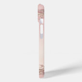 Roze Grunge Antieke Lijst Decoupage Case-Mate iPhone Case (Achterkant / Links)