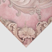 Roze Grunge Antieke Lijst Decoupage Tissuepapier (Detail)