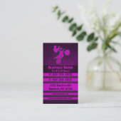 Roze grunge crossmotor aangepaste visitekaartjes (Staand voorkant)