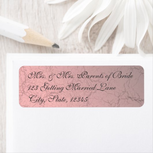 Roze Grunge Damask Label (Insitu)