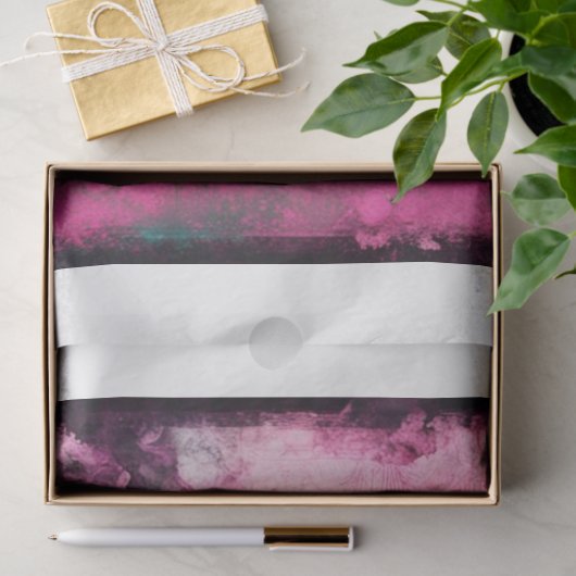 Roze Grunge Gotische Vlinder Decoupage Papier (Geschenk)