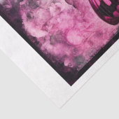 Roze Grunge Gotische Vlinder Decoupage Papier (Detail)