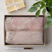 Roze Grunge Handgemaakte Kant Decoupage Tissuepapier (Geschenk)