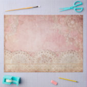 Roze Grunge Handgemaakte Kant Decoupage Tissuepapier (Craft)