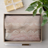 Roze Grunge Handgemaakte Kant Decoupage Tissuepapier (Geschenk)