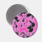 Roze grunge magneet (Voorkant / Achterkant)