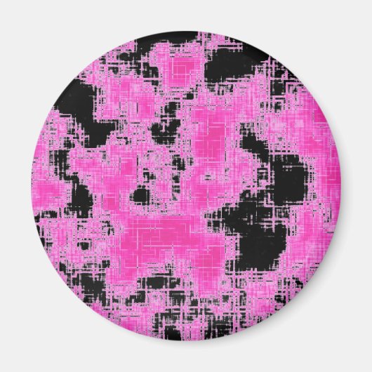 Roze grunge magneet (Voorkant)