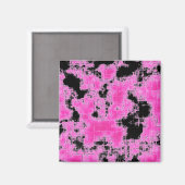 Roze Grunge Magneet (Voorkant / Achterkant)