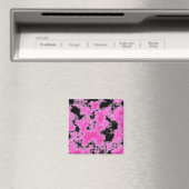 Roze Grunge Magneet (Insitu (Vaatwasser))