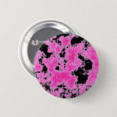 Roze grunge ronde button 5,7 cm (Voorkant /achterkant)