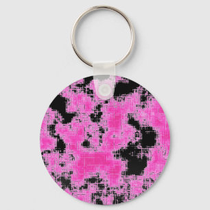 Roze grunge sleutelhanger