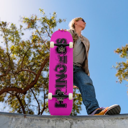 Roze Grunge Stijl Prinses Persoonlijk Skateboard (Buiten 1)