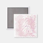 roze grunge winter magneet (Voorkant / Achterkant)