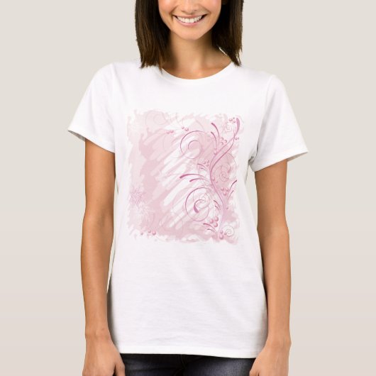 roze grunge winter t-shirt (Voorkant)