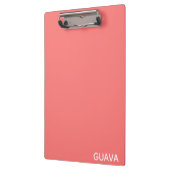 Roze guave-kleurnaam klembord (Links)