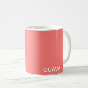 Roze guave-kleurnaam koffiemok