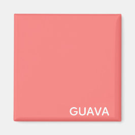 Roze guave-kleurnaam magneet