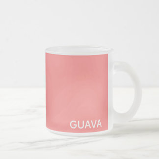 Roze guave-kleurnaam matglas koffiemok