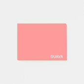 Roze guave-kleurnaam post-it® notes (Voorkant)