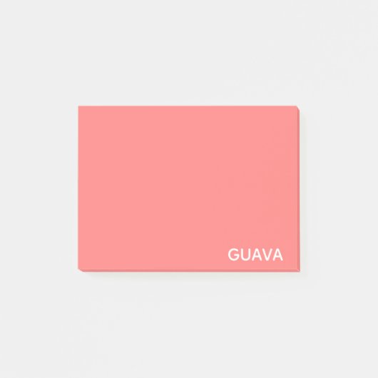 Roze guave-kleurnaam post-it® notes (Voorkant)