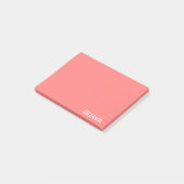 Roze guave-kleurnaam post-it® notes (Schuin)