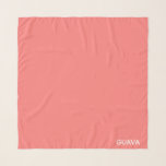 Roze guave-kleurnaam sjaal<br><div class="desc">Het warme roze van guave fruit.</div>