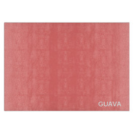 Roze guave-kleurnaam snijplank