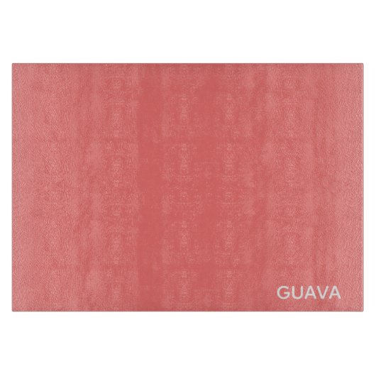 Roze guave-kleurnaam snijplank (Voorkant)
