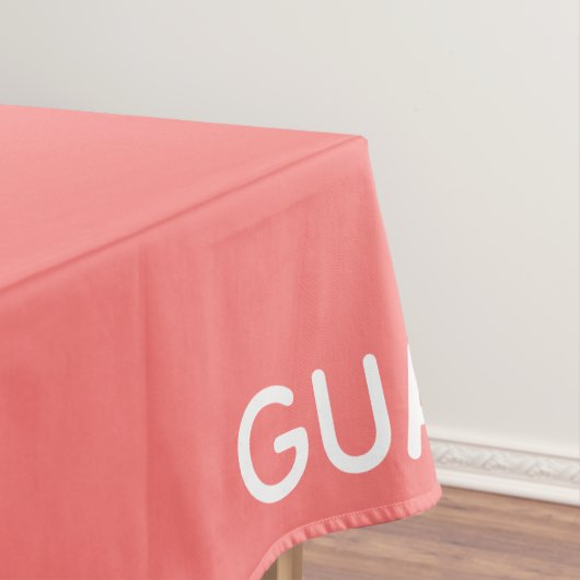 Roze guave-kleurnaam tafelkleed (Voorbeeld)