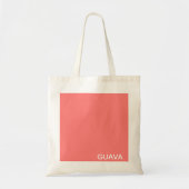 Roze guave-kleurnaam tote bag (Voorkant)